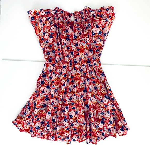 Crewcuts Floral Printed Flutter Sleeve Voile Dress Girls Size 12 - Picture 2 of 12